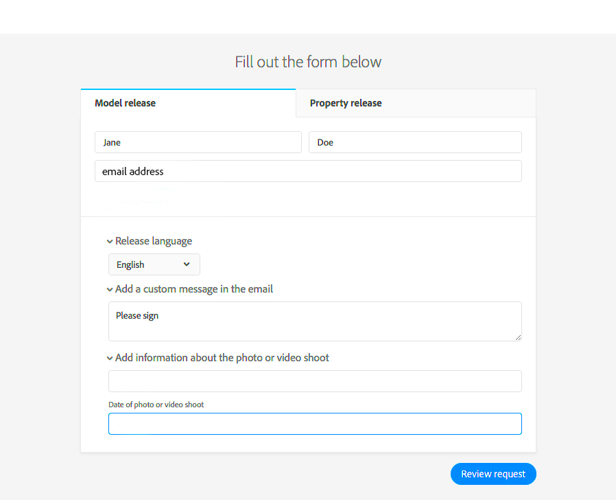 How to upload a model or property release to the Adobe Stock