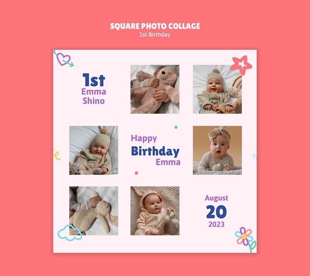 Banner image of Top 20+ Birthday Photo Collage PSD Templates Free Download