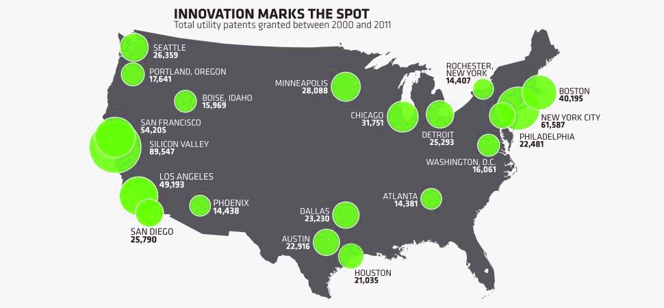 The Most Innovative Cities in America  Inccom