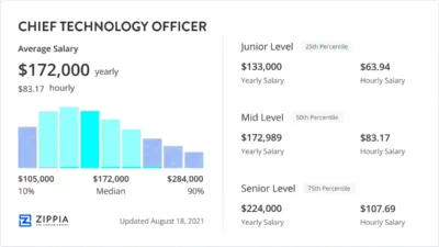 Chief Technology Officer Salary March 2024  Zippia