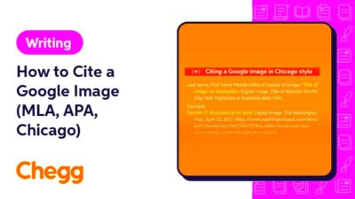 How to Cite a Google Image MLA APA Chicago  Chegg  YouTube