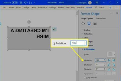 How to Mirror an Image in Microsoft Word