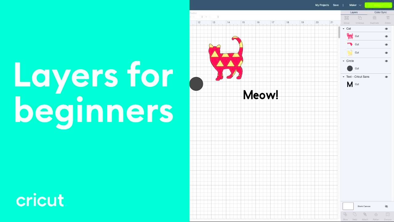 Layers for Beginners  Beginner Design Space Tutorial  Cricut  YouTube