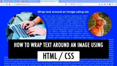 How to wrap text around an image using HTMLCSS  YouTube