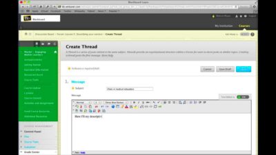 Adding an image to a discussion post in Blackboard Learn  YouTube