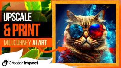 How to Upscale Midjourney Images for Print  Print on Demand Ai Art