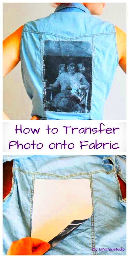 How to Transfer Photo onto Fabric DIY Tutorial  Printing photos on