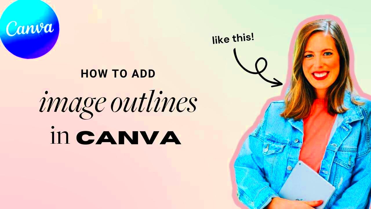 How to create an image outline in Canva easy  Big Cat Creative