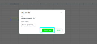 How to import data into a Google Sheet