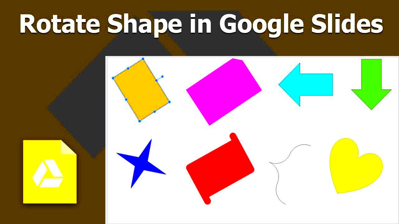 How to Rotate or Flip Shape in Google Slides Presentation  YouTube