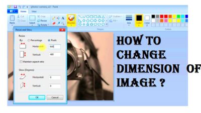 How to change dimension of image  YouTube