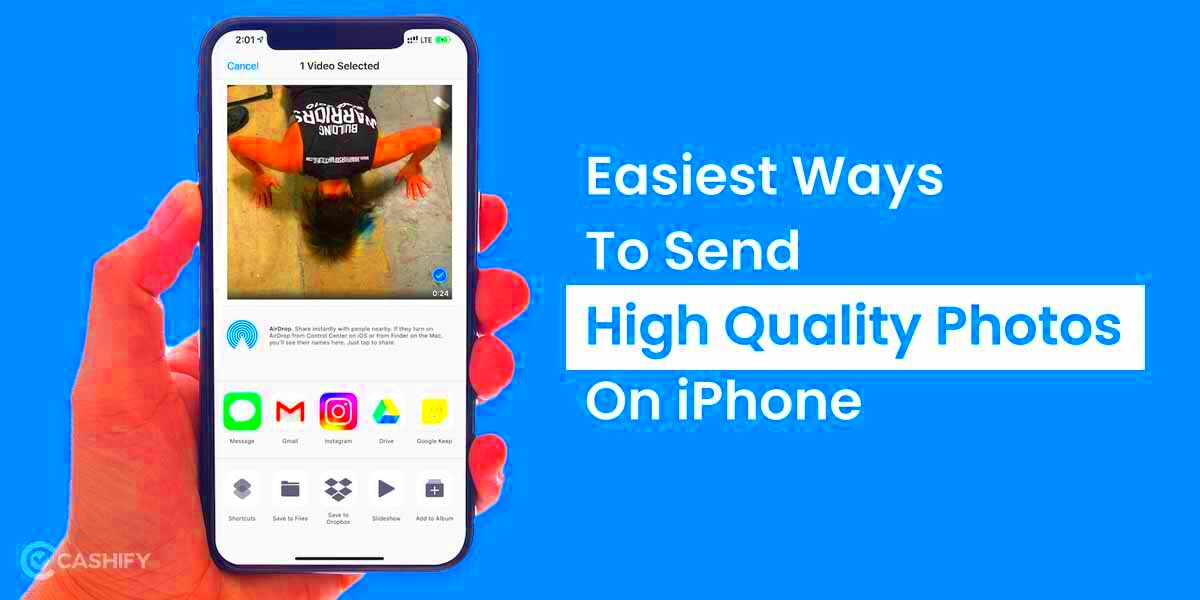 How To Send High Quality Photos On iPhone All Methods Listed  Cashify