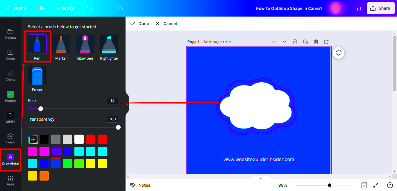 How Do You Outline a Shape in Canva  WebsiteBuilderInsidercom
