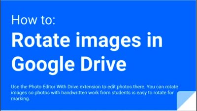 How to Rotate images saved in Google Drive  YouTube