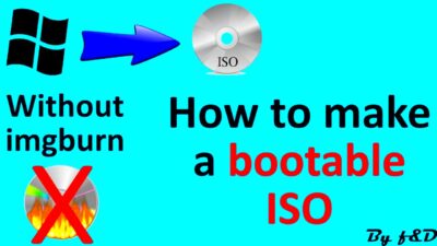 Make bootable ISO image for windows using windows bootable image