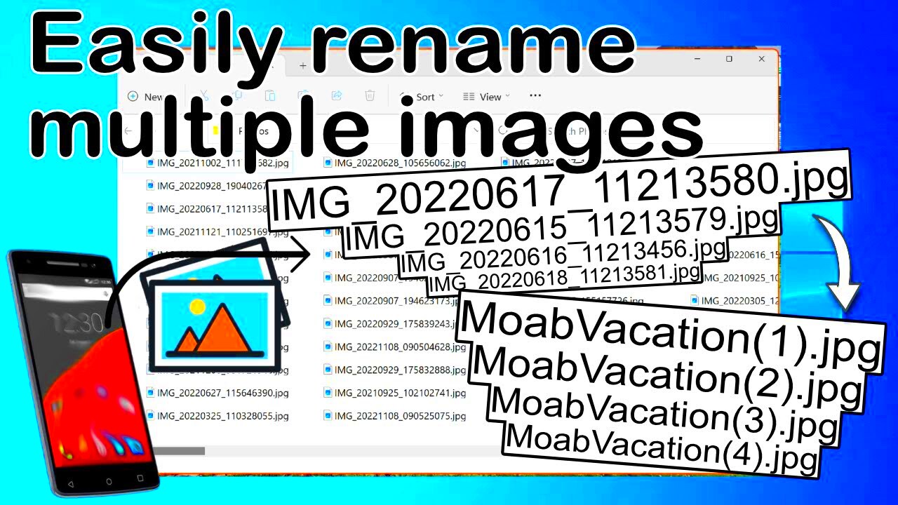 Quickly  Easily Rename Multiple Images  YouTube