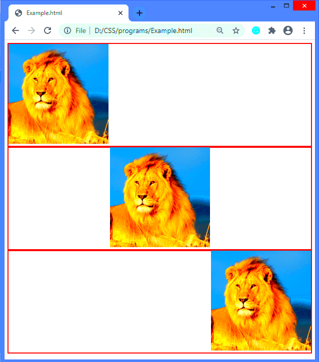 How to align images in CSS  javatpoint