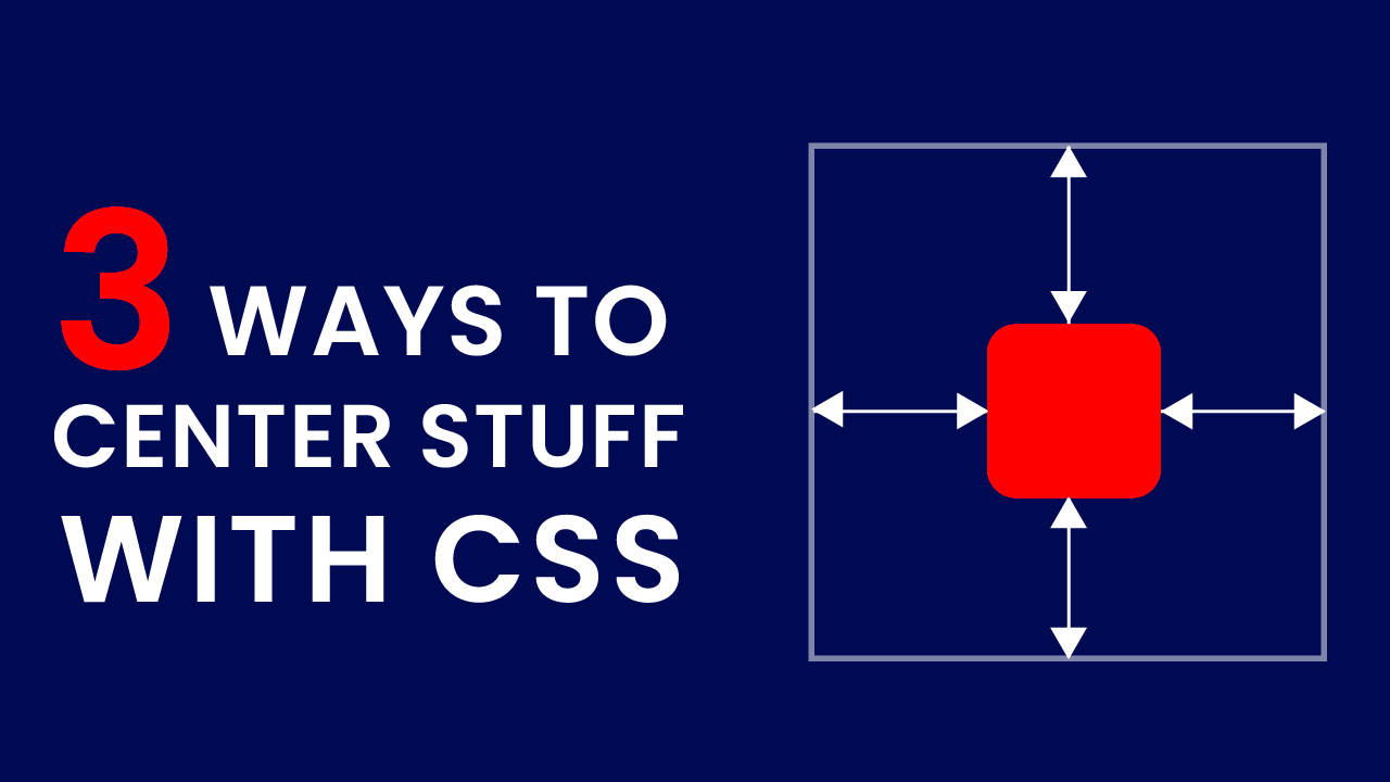 3 Ways To Center Stuff With CSS  Coding Artist