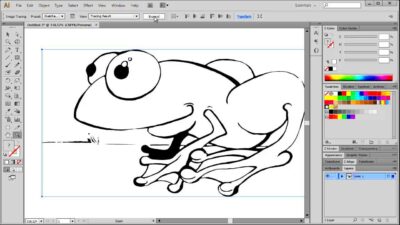 Digital Illustration Tracing line art in Illustrator  YouTube