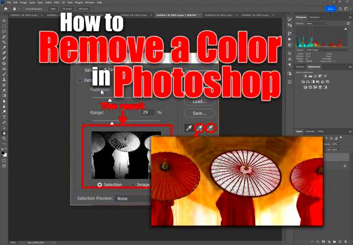 How to Remove a Color in Photoshop