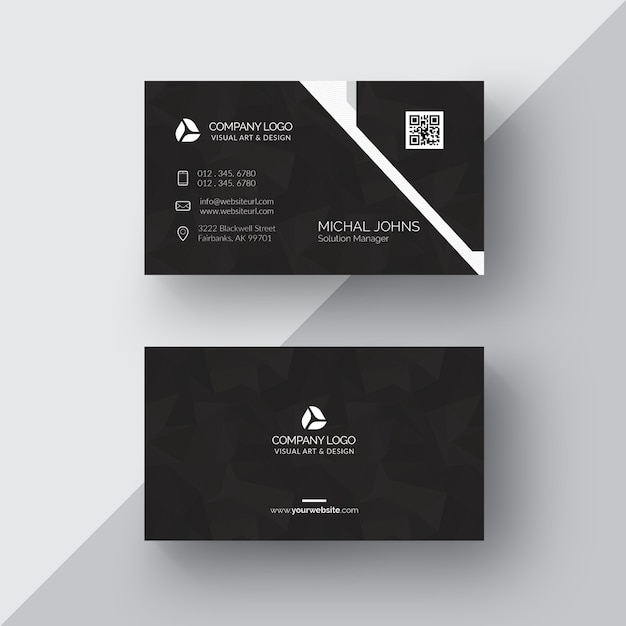 Banner image of Top 20+ Black Business Card PSD Templates Free Download