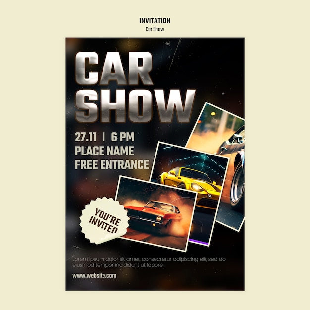 Banner image of Top 20+ Car Show Flyer PSD Templates Free Download