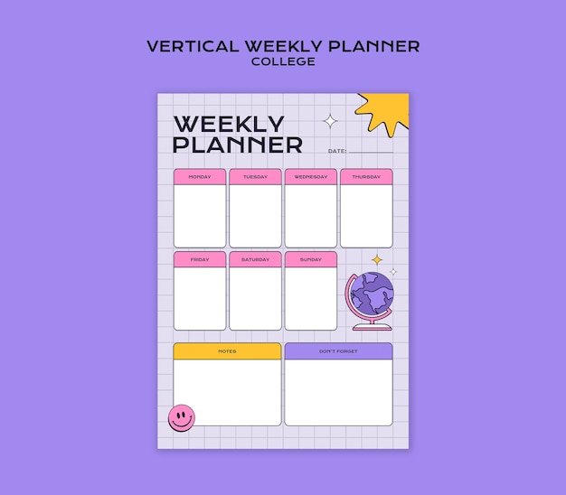 Banner image of Top 20+ Weekly Planner PSD Templates Free Download