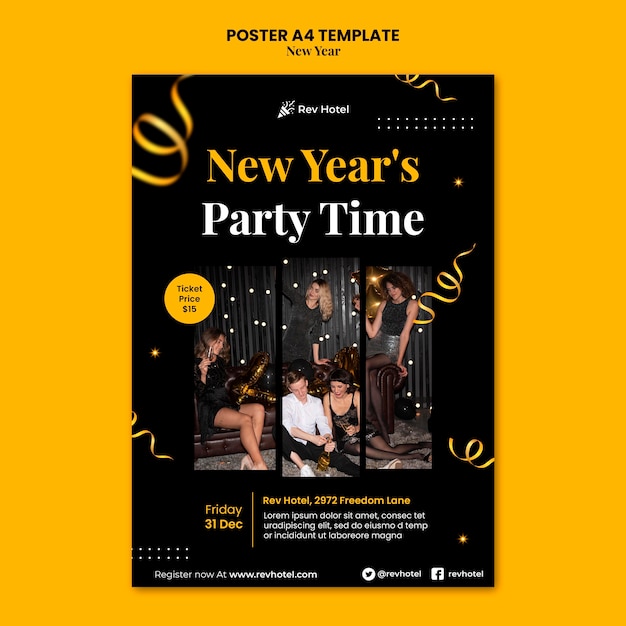 Banner image of Top 20+ New Year Party Flyer PSD Templates Free Download