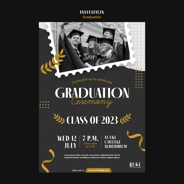 Banner image of Top 20+ Graduation Invitations PSD Templates Free Download