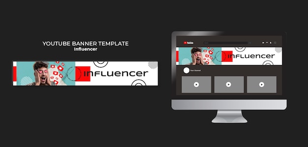 Banner image of Top 20+ Youtube Channel Banner PSD Templates Free Download