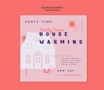 Banner image of Top 20+ Housewarming Invitation PSD Templates Free Download