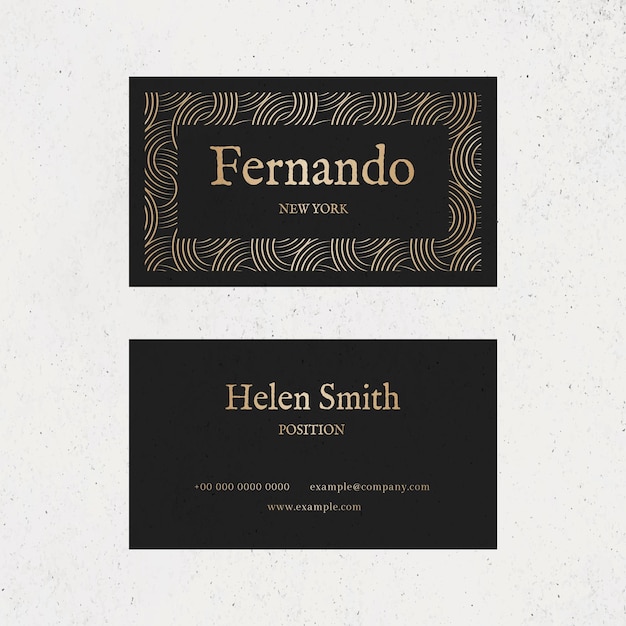 Banner image of Top 20+ Black And Gold Business Card PSD Templates Free Download