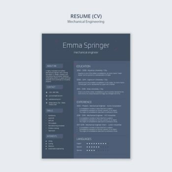 Banner image of Top 20+ Resumes PSD Templates Free Download