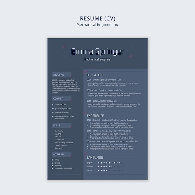 Banner image of Top 20+ Minimalist Resume PSD Templates Free Download