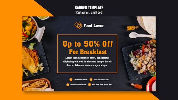 Banner image of Top 20+ Restaurant Banner PSD Templates Free Download