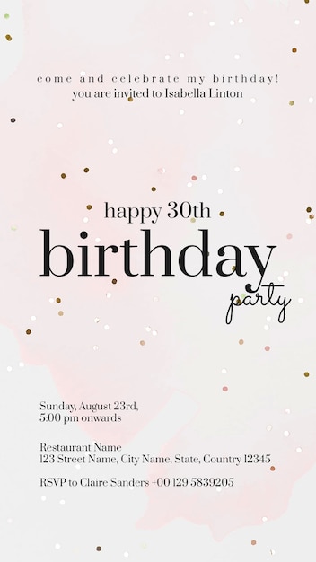 Banner image of Top 20+ Birthday Party Invitation PSD Templates Free Download