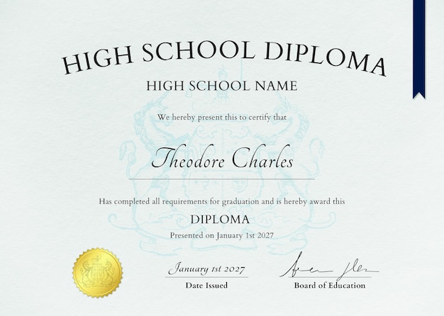 Banner image of Top 20+ Diploma Certificate PSD Templates Free Download