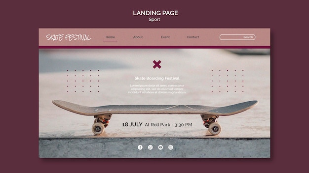 Banner image of Top 20+ Skateboard PSD Templates Free Download