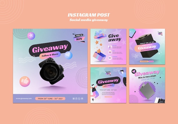 Banner image of Top 20+ Giveaway PSD Templates Free Download