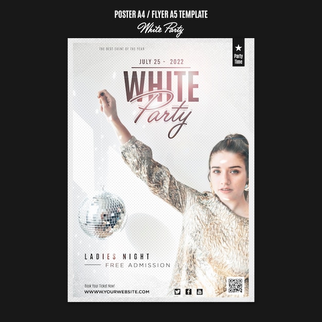 Banner image of Top 20+ White Party Flyer    PSD Templates Free Download