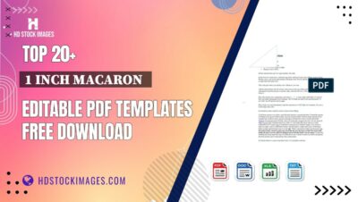 Top 20+ 1 Inch Macaron   Editable PDF Templates Free Download