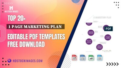 Top 20+ 1 Page Marketing Plan   Editable PDF Templates Free Download