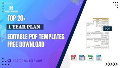 Top 20+ 1 Year Plan   Editable PDF Templates Free Download