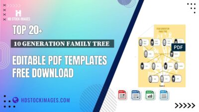 Top 20+ 10 Generation Family Tree   Editable PDF Templates Free Download