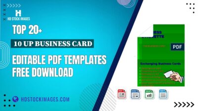 Top 20+ 10 Up Business Card Editable PDF Templates Free Download