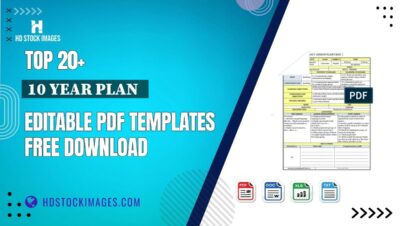 Top 20+ 10 Year Plan   Editable PDF Templates Free Download