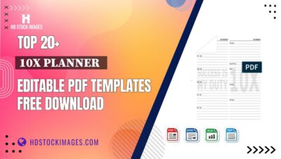 Top 20+ 10x Planner   Editable PDF Templates Free Download