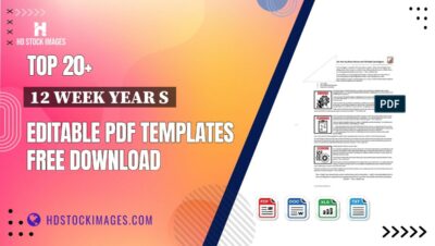 Top 20+ 12 Week Year S  Editable PDF Templates Free Download