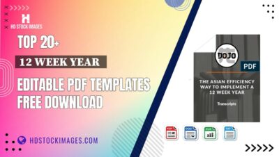 Top 20+ 12 Week Year   Editable PDF Templates Free Download