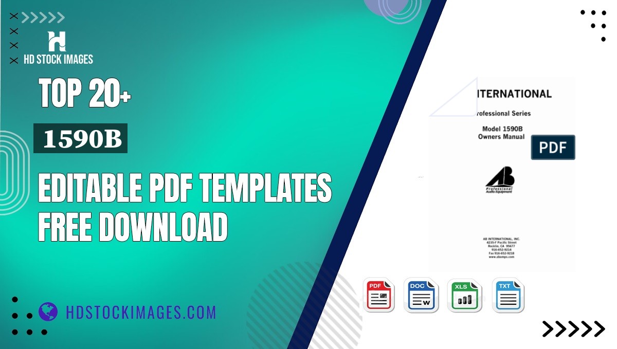 Top 20+ 1590b Editable PDF Templates Free Download